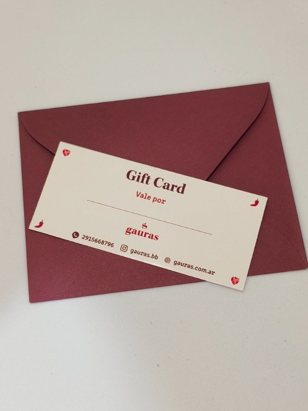 Producto - Gift Card Gauras