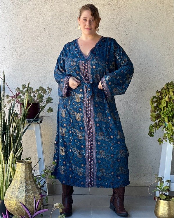 Producto - Túnica Pushkar Azul L a 3XL