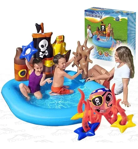 Producto - Playcenter Inflable Pileta Barco Pirata Bestway
