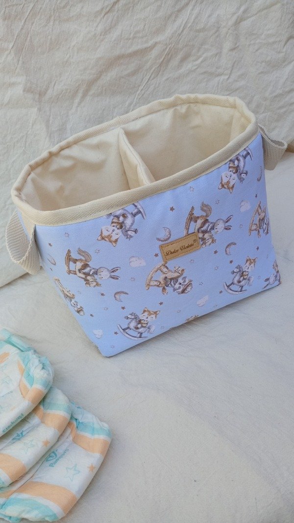 Producto - CONTENEDOR PAÑALERO Caballitos Celeste - 0