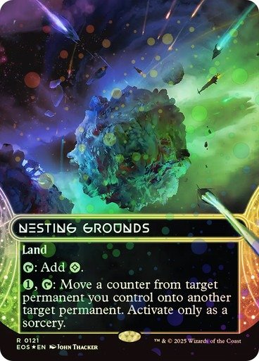 Producto - Nesting Grounds (#121) (Borderless) (Galaxy Foil)