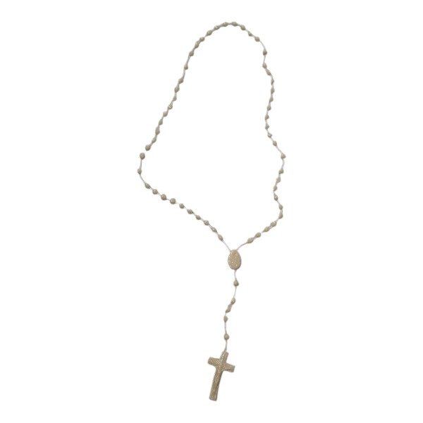 Producto - ROSARIO DE PLASTICO BEIGE - ROS#78