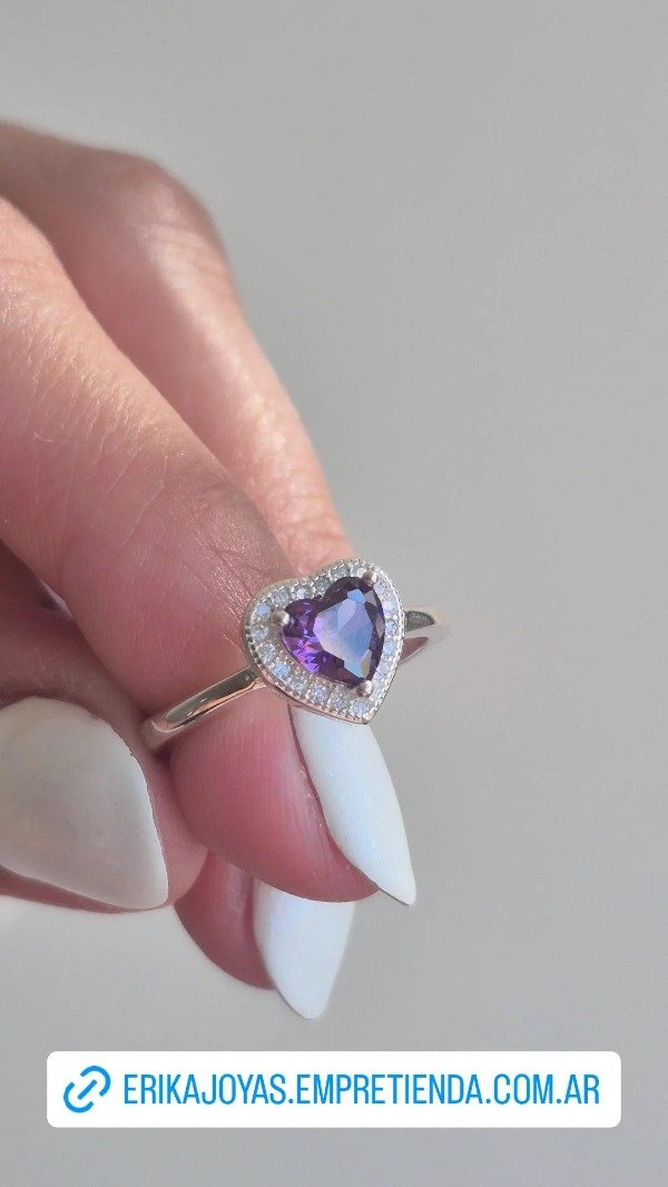 Producto - Anillo cuore lila