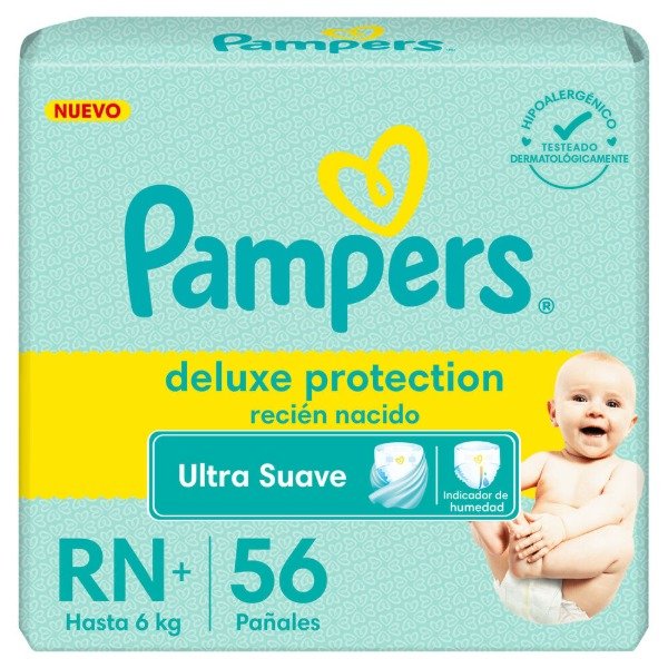 Producto - Pañales Pampers Deluxe Protection RN+56