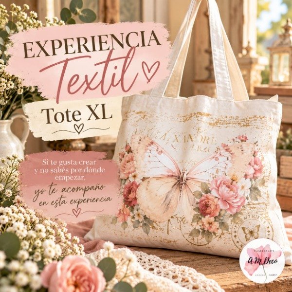 Producto - Experiencia Textil - Tote Romantica XL