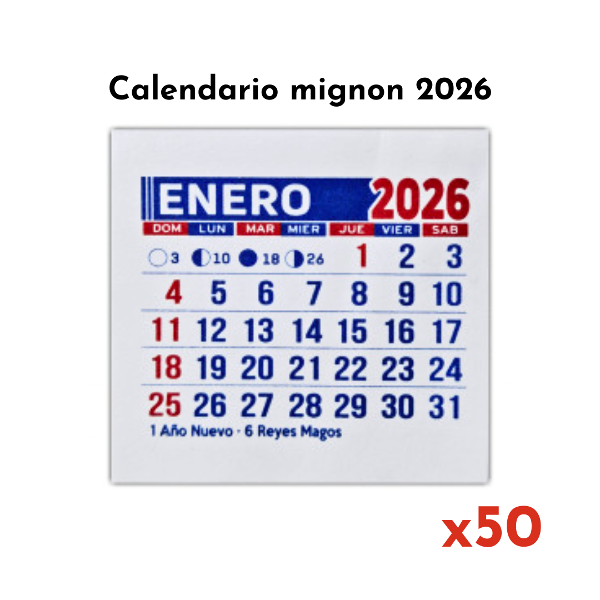 Producto - Calendarios mignon 2026