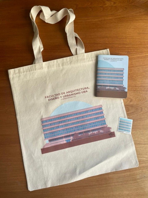 Producto - COMBO Facultades Argentinas: Tote + Cuaderno A6 + Sticker