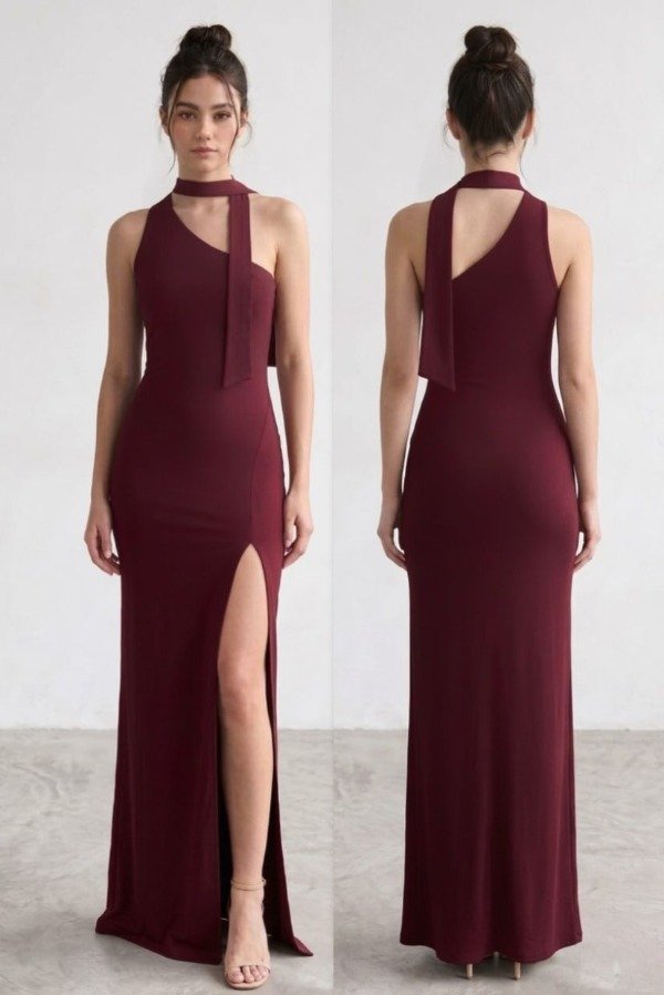 Producto - (#4128) VESTIDO LARGO CON LAZO