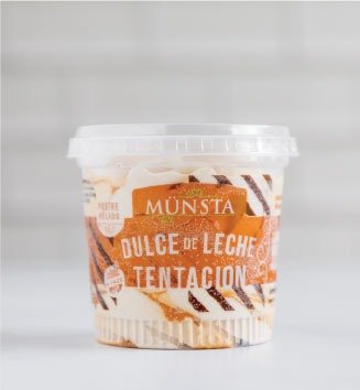 Producto - Postre Helado Dulce de Leche Tentación SIN AZÚCAR Munsta 130gr