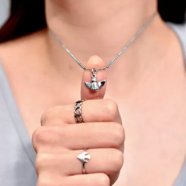 Producto - Collar Acero Angel de la Guarda Eliseo