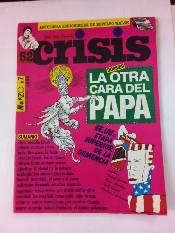 Producto - Crisis #52 - Marzo 1987 - Khun Nicanor Parra Symns Dragún