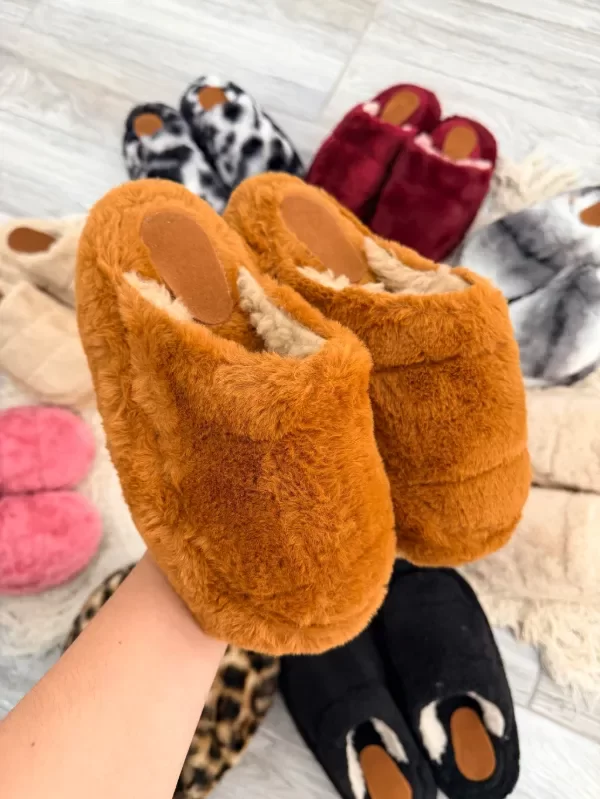 Producto - PANTUFLAS TEDDY ADULTO - CAMEL