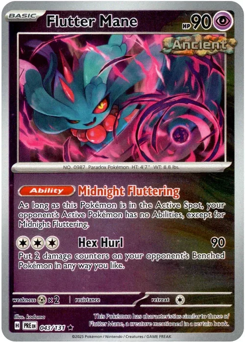 Producto - Flutter Mane - 043/131 - Prismatic Evolutions - Reverse Holo