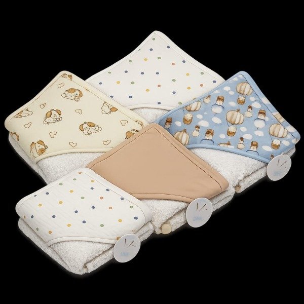 Producto - Toallón con capucha (con lunares) - 3