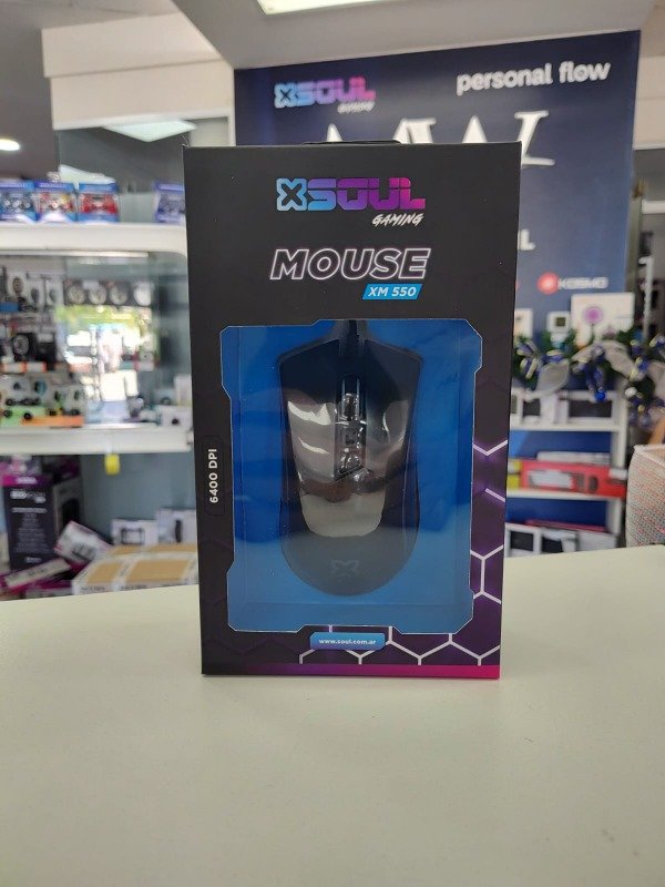 Producto - Mouse Gaming USB RGB dpi 6400 Soul GAME-XM550