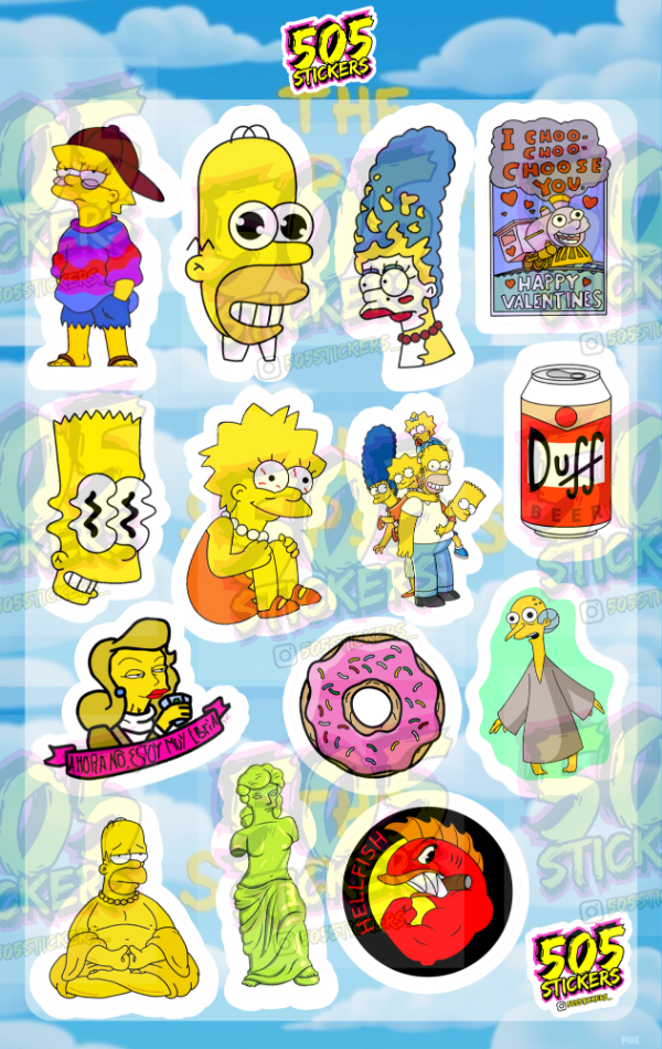 Producto - Plancha Temática - Los Simpson #6