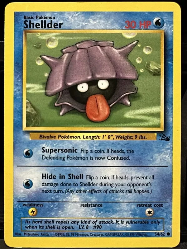 Producto - Shellder 54/62 Fossil Unlimited Pokemon TCG 1999