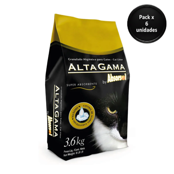 Producto - Absorsol Alta Gama Negra Piedra Sanitaria - PACK X 6 UNIDADES x 2 Kg c/u