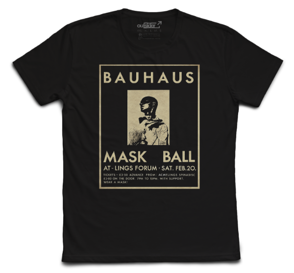 Producto - Remera Bauhaus - Mask Ball 1981 Tour - Negra - 0