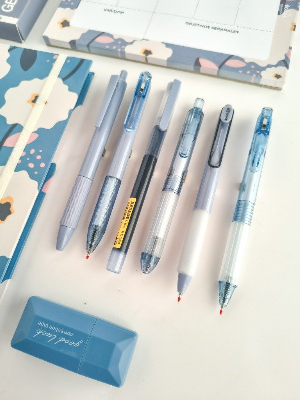 Producto - Combo cuaderno + organizador semanal + accesorios - Azul - 2