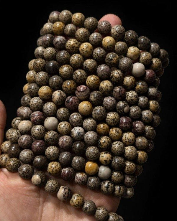 Producto - PULSERA ELÁSTICA JASPE 8 MM