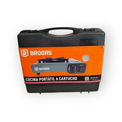 Producto - COCINA PORTATIL A CARTUCHO BROGAS CON VALIJA / CODIGO 17