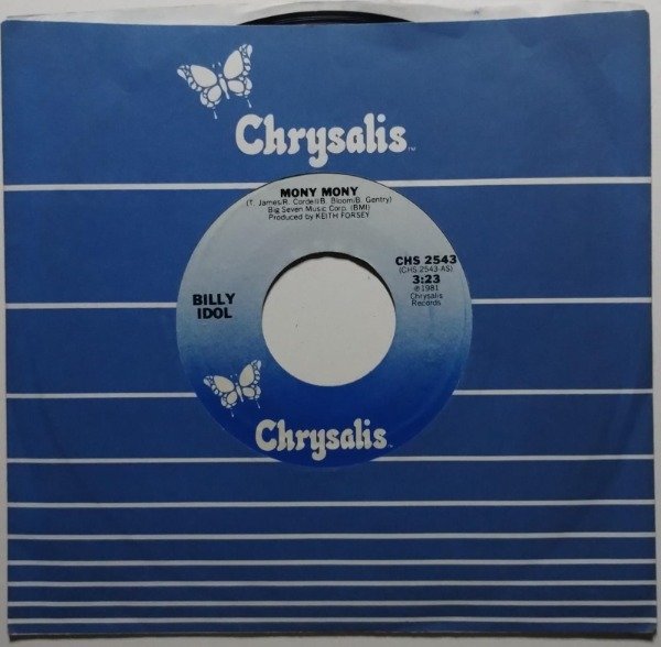 Producto - BILLY IDOL Mony Mony Disco Simple 7 USA 1981