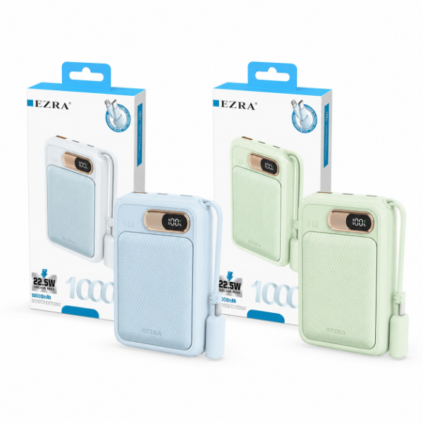 Producto - Cargador + Visor de Carga Con Cables TPC-IPH 22.5W-10000mAh  PB128 - EZ-S80. - 0