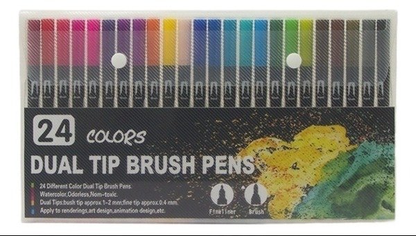 Producto - Dual Tip Brush Pens Set x24uni