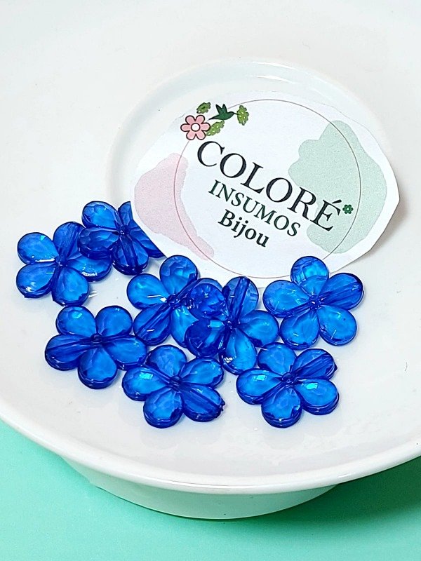 Producto - Cuenta Flor Acrilico (Precio Por unidad)