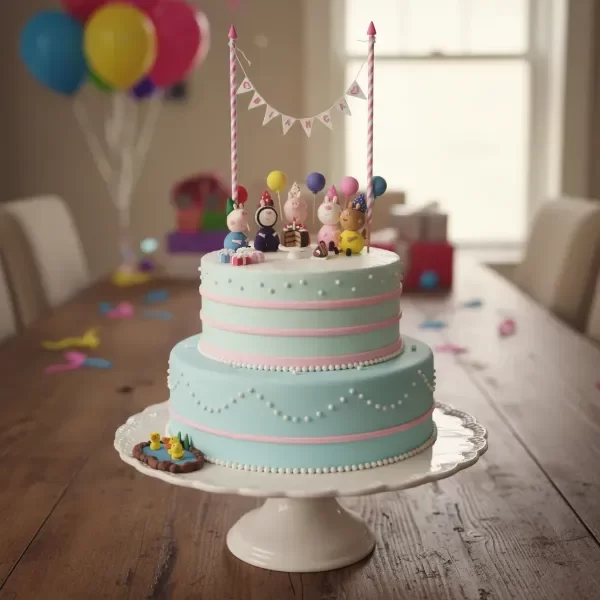 Producto - Adorno Para Torta Peppa Pig En Porcelana Fría Personalizado