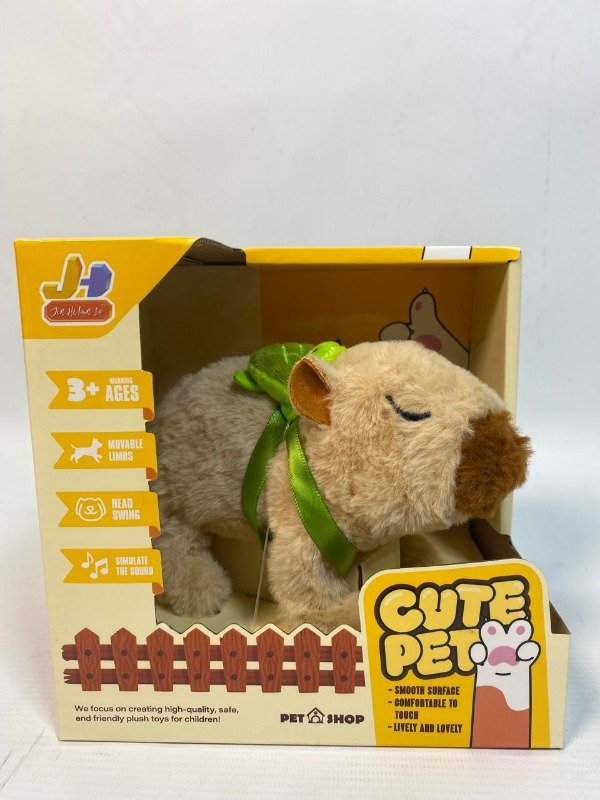 Producto - Peluche capibara cute pet color Beige MASCOTA 1