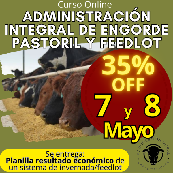Producto - Curso Online: Administración Integral de Engorde Pastoril y Feedlot