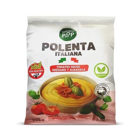 Producto - Polenta Italiana sabor Tomate Secos, Orégano y Albahaca - Natural Pop-
