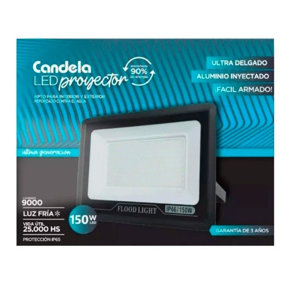 Producto - Reflector Proyector Led 150w Exterior carcasa Negro luz Blanco frío