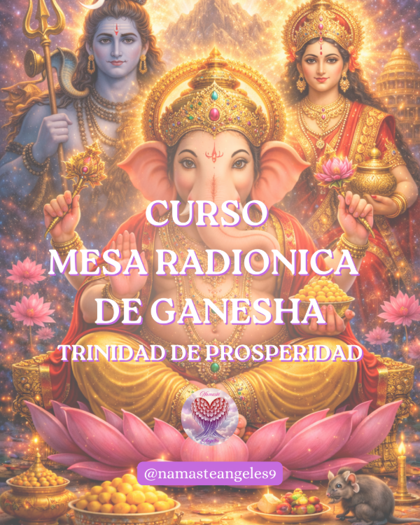 Producto - Mesa Radiónica Trinidad de Prosperidad con Ganesha