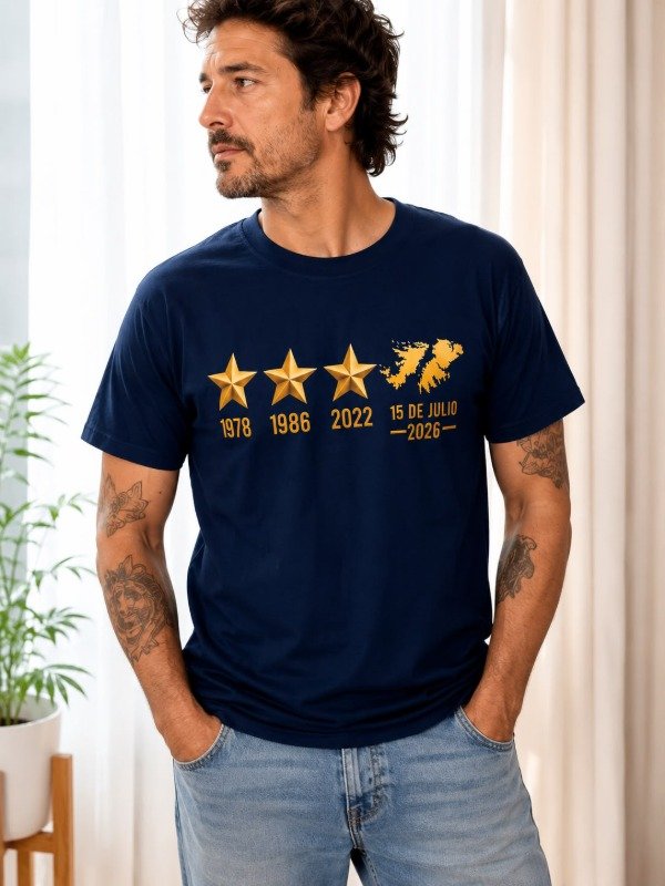 Producto - Remera 4 estrella LAS MALVINAS - 0