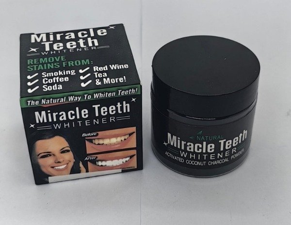 Producto - PASTA BLANQUEADORA DIENTES CARBON MIRACLE JZ12