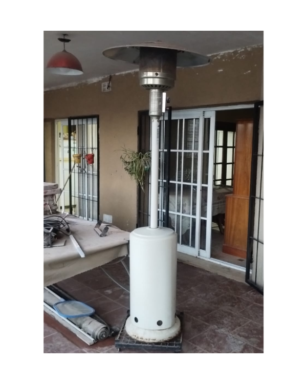 Producto - Calefactor para exterior tipo hongo con garrafa de 10kg
