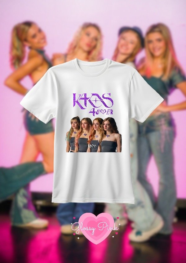 Producto - Remera K4OS PURPLE - VINILO TEXTIL GLITTER