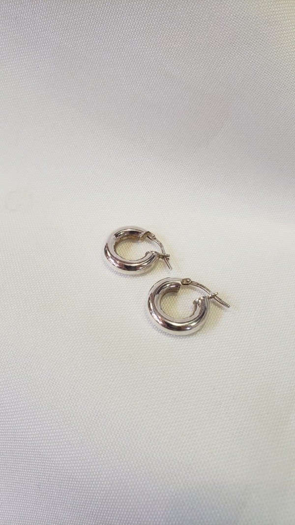 Producto - Argollas infladas plata