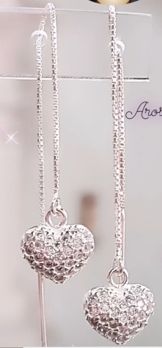 Producto - Aros corazón cubics
