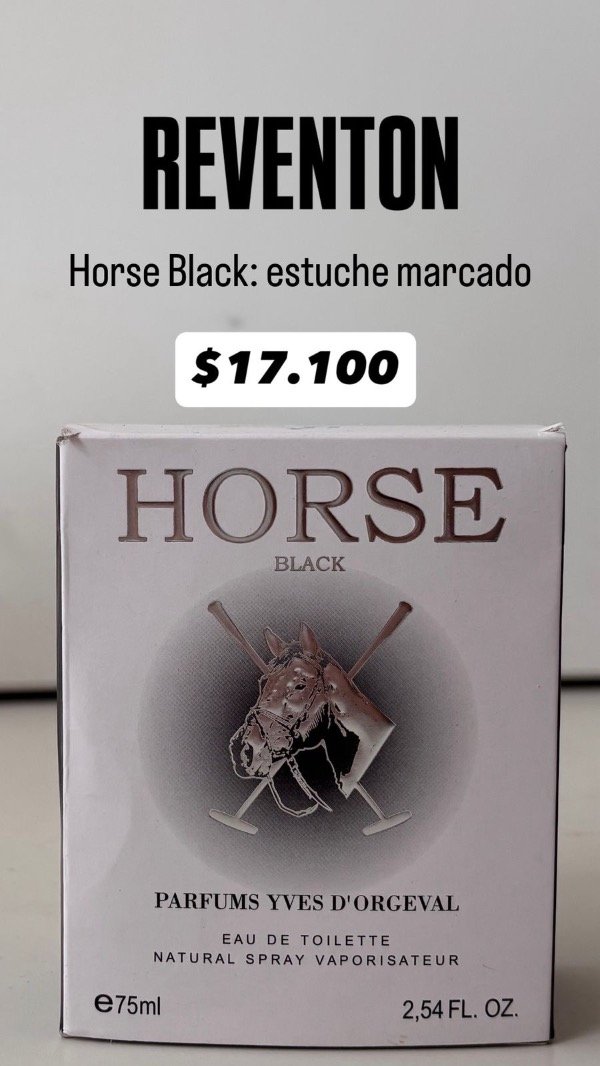 Producto - REVENTÓN - Horse Black estuche marcado