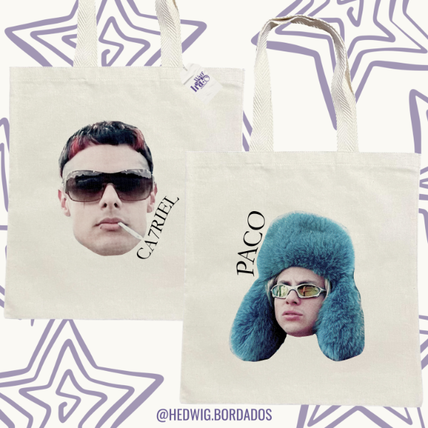 Producto - TOTE BAG Tiny CA7RIEL Y PACO (doble estampa) - DTF