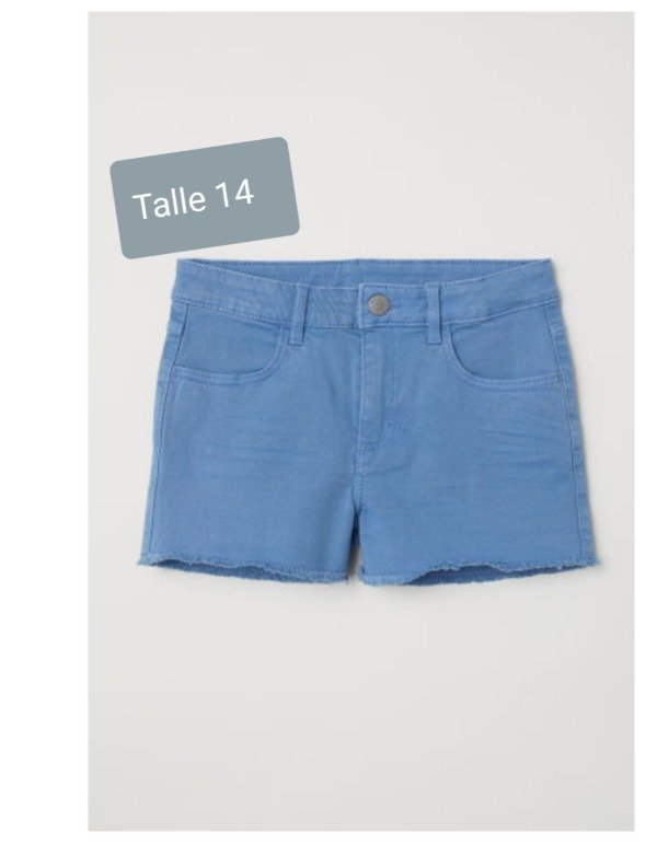 Short  gabardina hym talle 14  azul
