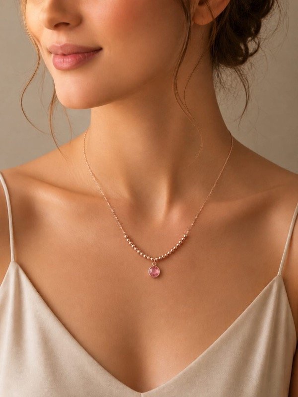 Producto - Collar Bolitas con Dije