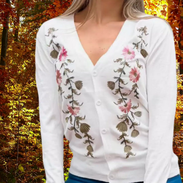 Producto - Cárdigan Flowers Rosa