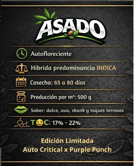 Producto - Asado 3 + 1 Auto - Elefante Blanco Seeds