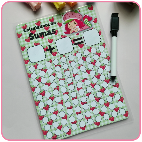 Producto - Tabla de sumas y restas editable en Canva