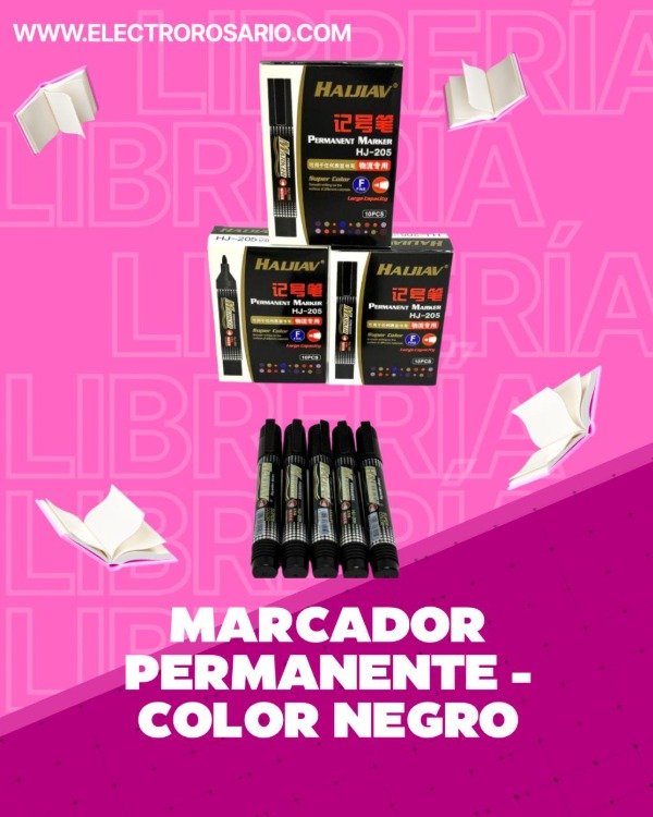 Producto - MARCADOR PERMANENTE - COLOR NEGRO